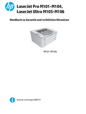 HP LaserJet Ultra M106 Handbuch Zu Garantie Und Rechtlichen Hinweisen