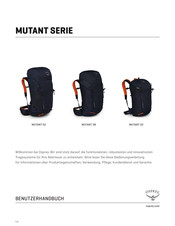 Osprey MUTANT Serie Benutzerhandbuch