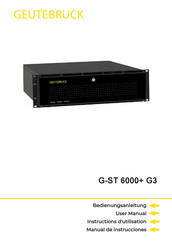 Geutebruck G-ST 6000+ G3 Bedienungsanleitung
