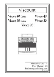 Viscount Vivace 30 Deluxe Bedienungsanleitung