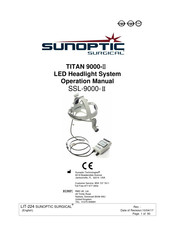 Sunoptic Surgical TITAN 9000-II Bedienungsanleitung