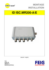 Feig Electronic OBID i-scan ID ISC.MR200-A Montage / Installation