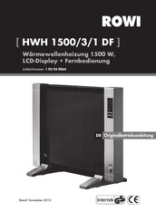 Rowi 1 03 03 0064 Originalbetriebsanleitung