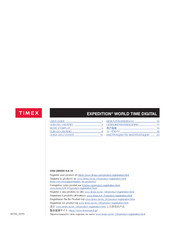 Timex EXPEDITION WORLD TIME DIGITAL Benutzerhandbuch
