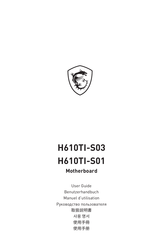 MSI H610TI-S03 Benutzerhandbuch