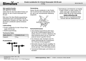Simulus GH-50.cam Bedienungsanleitung