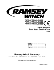 Ramsey Winch PATRIOT PROFILE 8000 Betriebshandbuch
