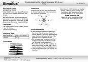 Simulus GH-50.cam Bedienungsanleitung