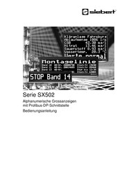 Siebert SX502-640/05/0M-2 Serie Bedienungsanleitung