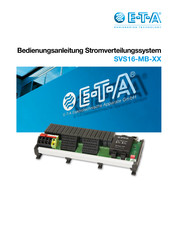 E-T-A SVS16-MB Serie Bedienungsanleitung
