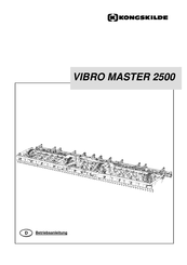 Kongskilde VIBRO MASTER 2500 Betriebsanleitung