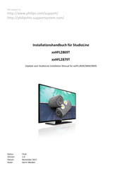 Philips StudioLine HFL2879T-Serie Installationshandbuch
