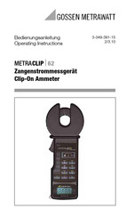 Gossen MetraWatt 0433242 Bedienungsanleitung