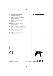 EINHELL TC-ID 650 E Originalbetriebsanleitung