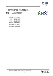 MDT Technologies AKD - 0103.01 Technisches Handbuch