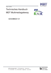 MDT Technologies SCN-MMG01.01 Technisches Handbuch