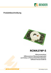 Bender RCMA278P-S Produktbeschreibung