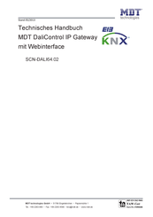 MDT Technologies SCN-DALI64.02 Technisches Handbuch