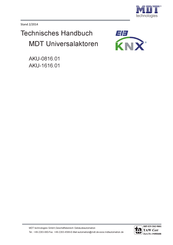 MDT Technologies AKU-1616.01 Technisches Handbuch