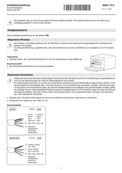 V-ZUG 58A Installationsanleitung