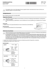 V-ZUG CSTSL 57A Installationsanleitung