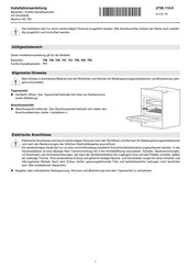 V-ZUG 765 Installationsanleitung