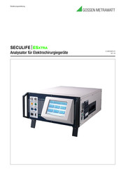 Gossen MetraWatt SECULIFE ESXTRA Bedienungsanleitung