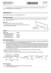 V-ZUG 975 Installationsanleitung