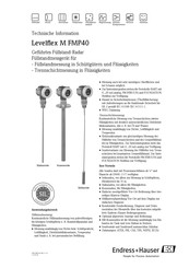 Endress+Hauser Levelflex M FMP40 Technische Information