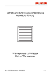 Ochsner AWG 560 L Betriebsanleitung/Installationsanleitung