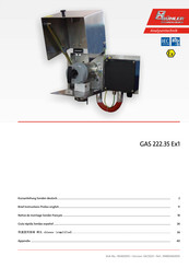 Bühler technologies GAS 222.35 Ex1 Kurzanleitung