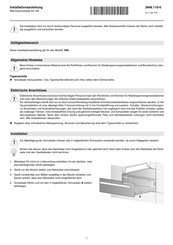 V-ZUG WS 55 162 Installationsanleitung