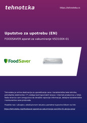 FoodSaver VSO100X-01 Anleitung