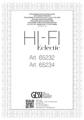 Gessi HI-FI Eclectic 65234 Bedienungsanleitung