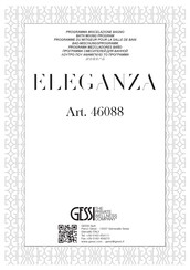 Gessi ELEGANZA 46088 Bedienungsanleitung