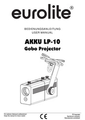 EuroLite AKKU LP-10 Gobo Projektor Bedienungsanleitung