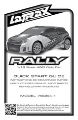 LaTrax RALLY 1/18 Scale 4WD Rally Car Schnellstartanleitung