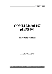 Phytec COMBI-Modul 167 phyPS 404 Bedienungsanleitung