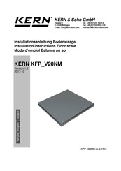 KERN KFP V20NM Installationsanleitung