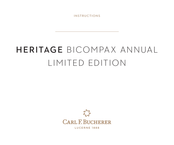 Carl F. Bucherer HERITAGE BICOMPAX ANNUAL LIMITED EDITION Bedienungsanleitung