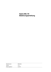 Hydronix Hydro-Mix VII Bedienungsanleitung