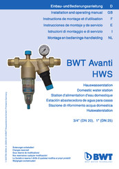 BWT Avanti HWS Einbau- Und Bedienungsanleitung