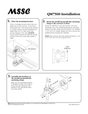MSSC QM7500 Installationsanleitung