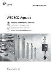 ITT WEDECO Aquada Installations- Und Wartungsanleitung