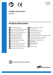 Ingersoll-Rand LUB5130 Hinweise Zur Produktsicherheit