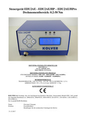 Kolver 032000/HP Bedienungsanleitung