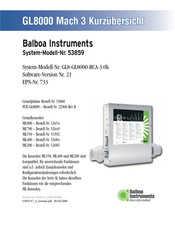 Balboa Instruments GL8-GL8000-RCA-3.0k Bedienungsanleitung