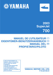 Yamaha SuperJet 700 2003 Eigentümer-Handbuch