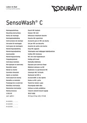 Duravit SensoWash C 610200 Serie Montageanleitung
