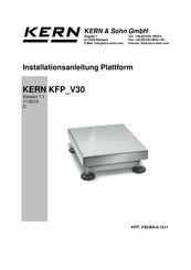 KERN KFP V30 Serie Installationsanleitung